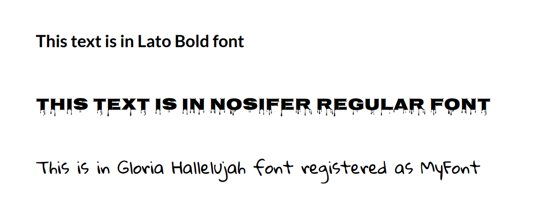 Custom fonts - PDFKit