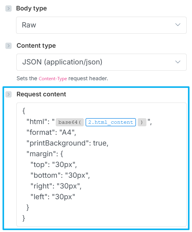 Make HTTP module using base64 encoding