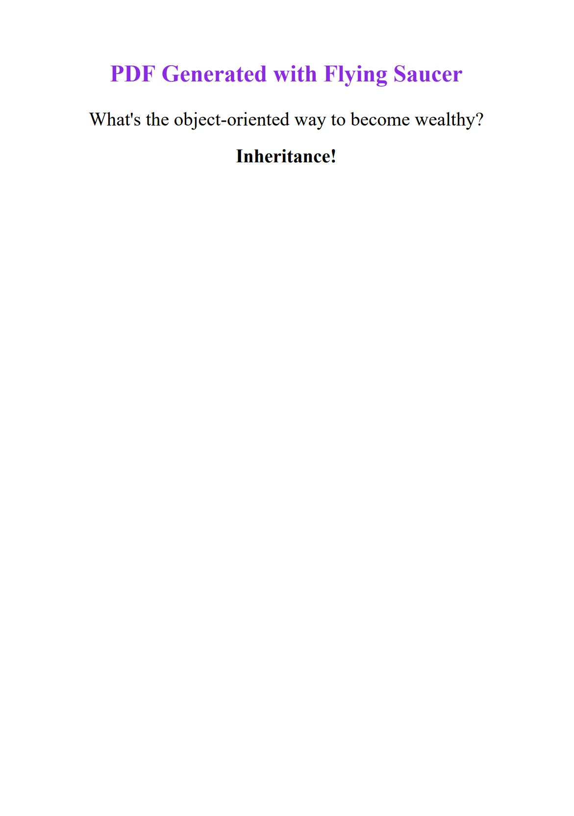 PDF Generated with Flying Saucer