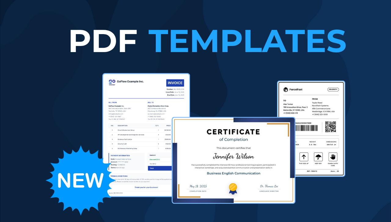Introducing PDFBolt Templates Feature