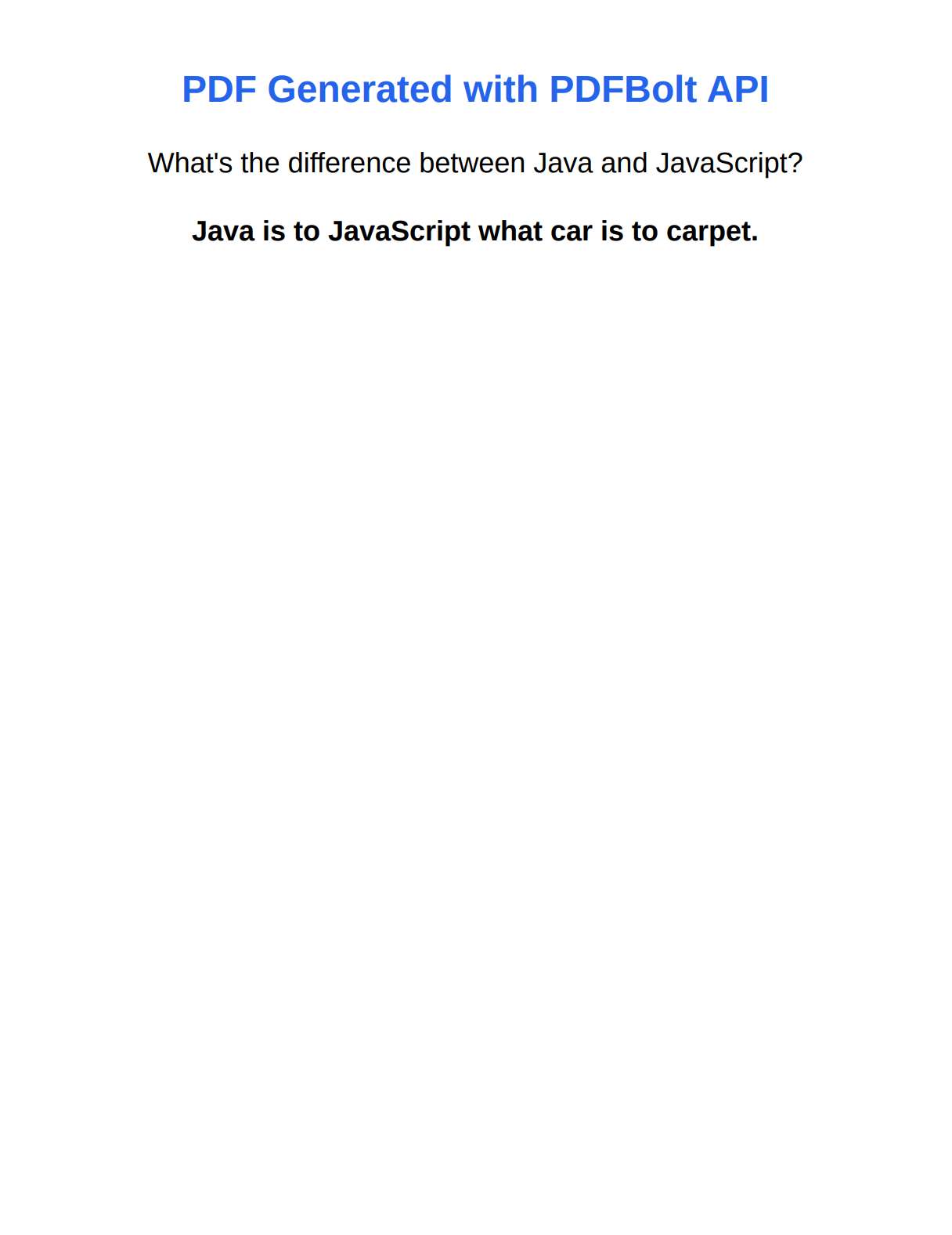 PDF Generated with PDF
Bolt API