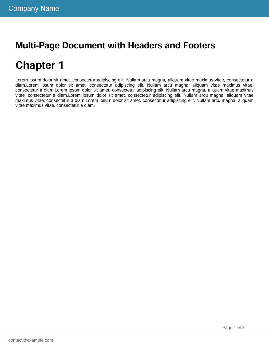 Document with headers and footers generated using Prawn in Ruby on Rails