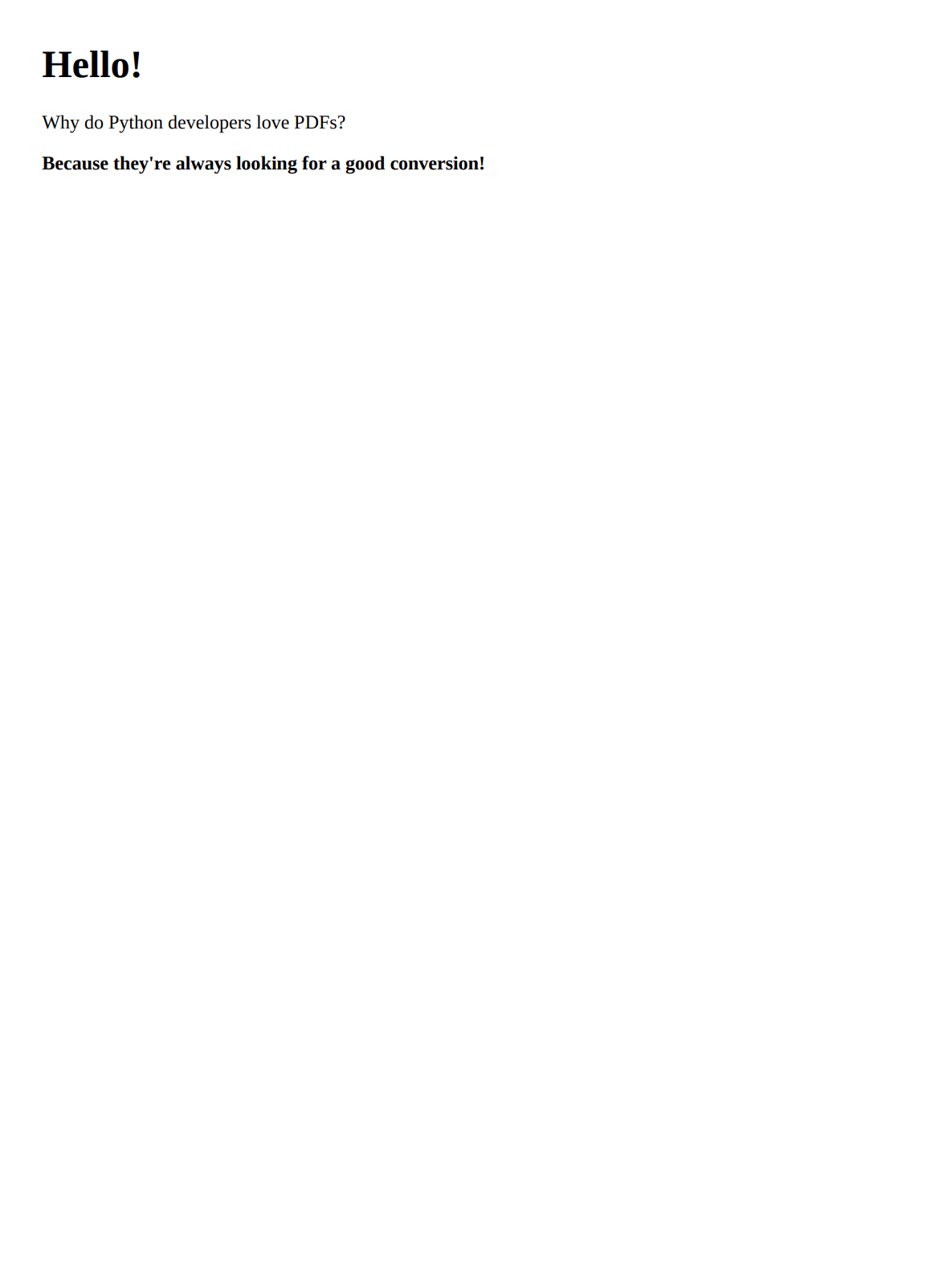 PDF generated using PDFBolt API in Python