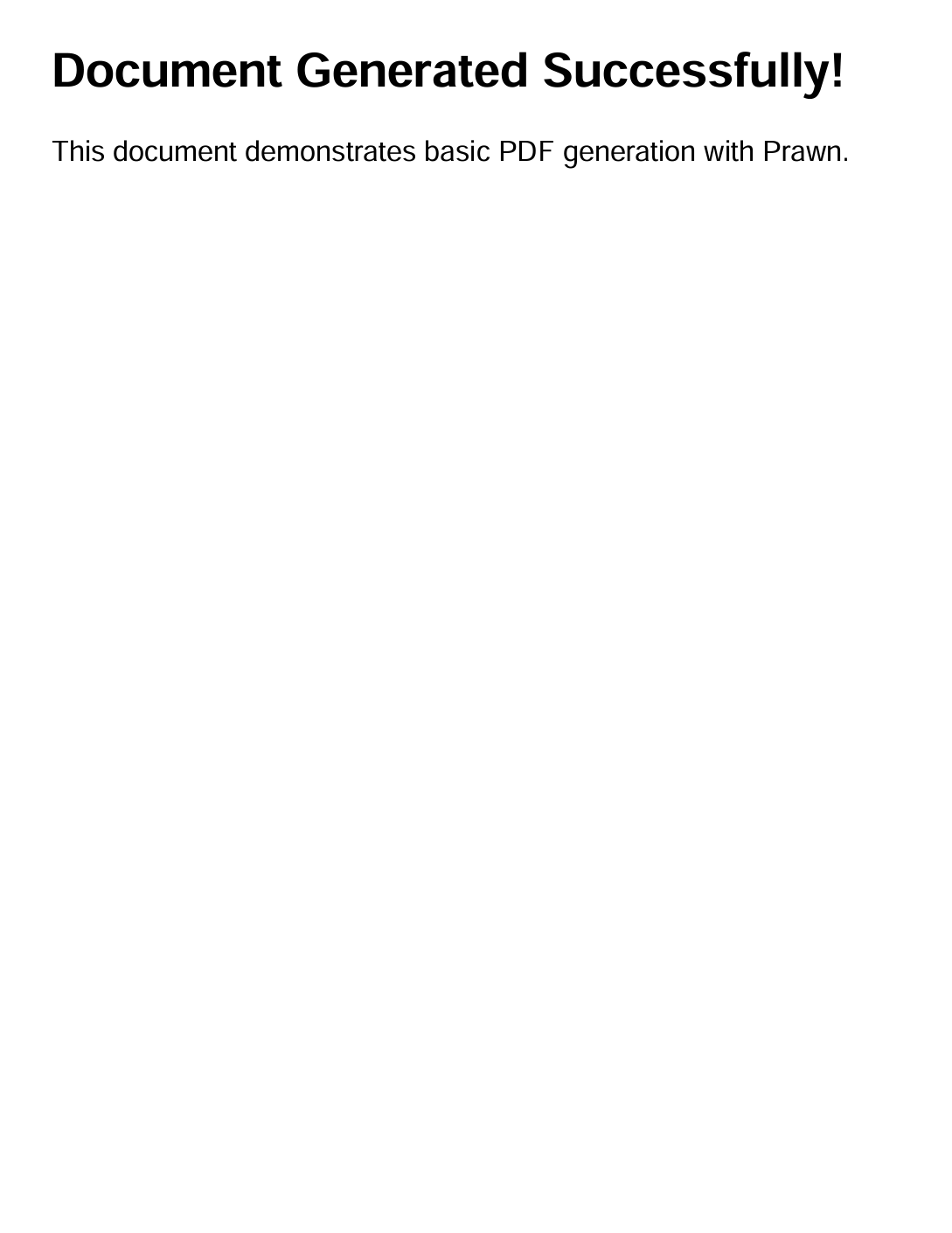 Simple PDF document created using Prawn in Ruby on Rails