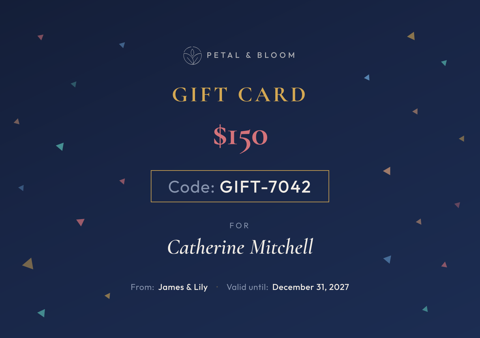 Confetti Gift Card