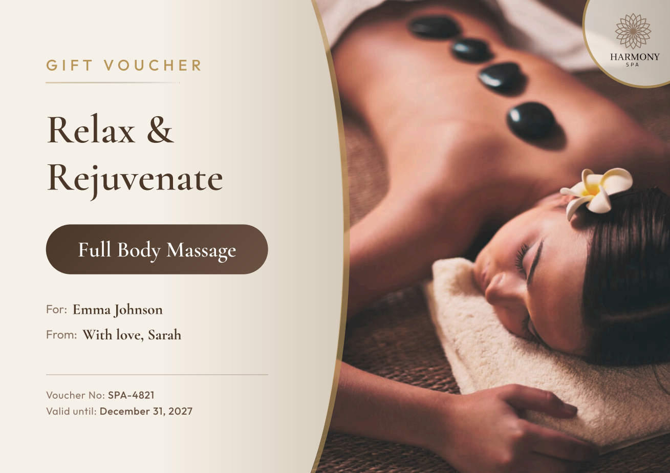 Spa Gift Voucher