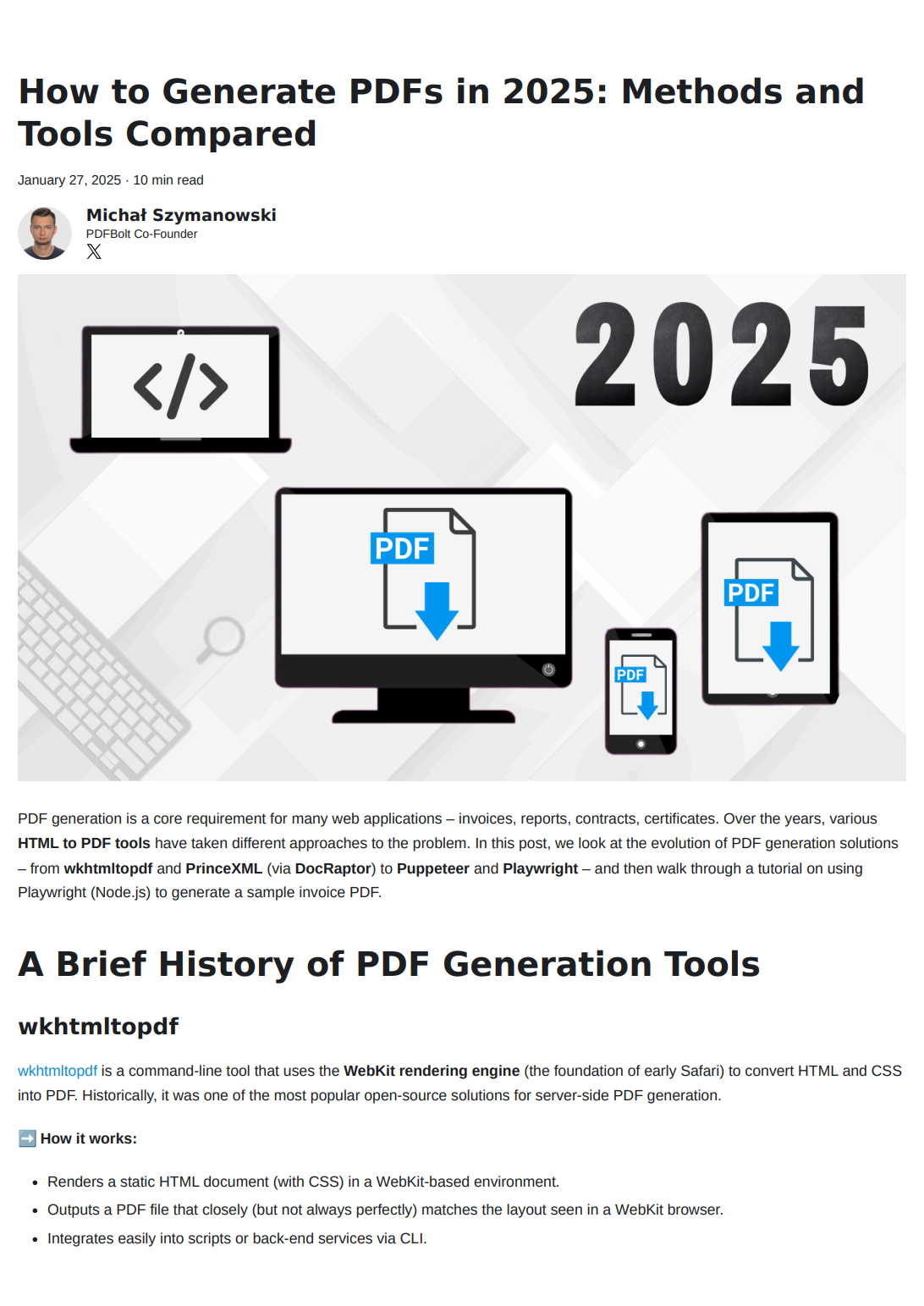 News article saved as PDF preview – url2pdf converter example